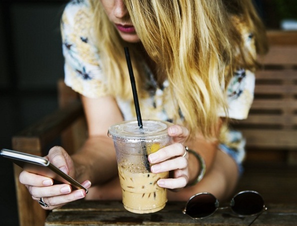 girl browsing