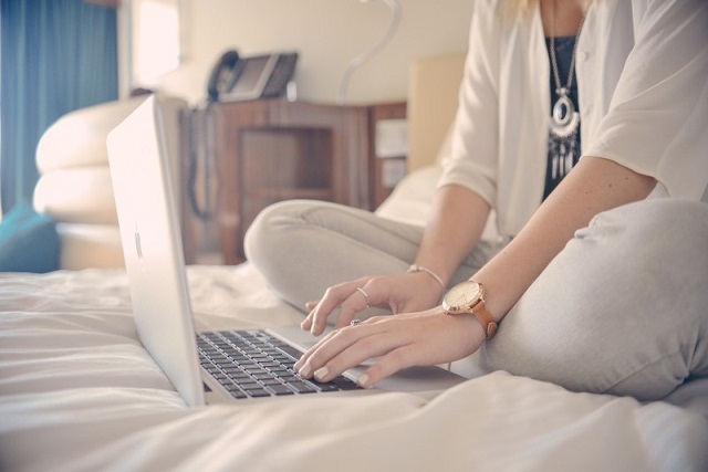 woman working