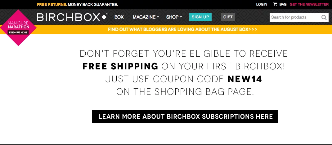 Birchbox Coupon