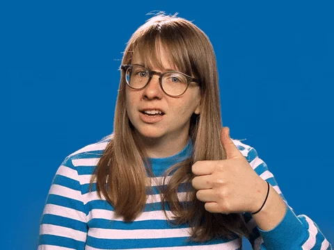 Nerd thumbs up