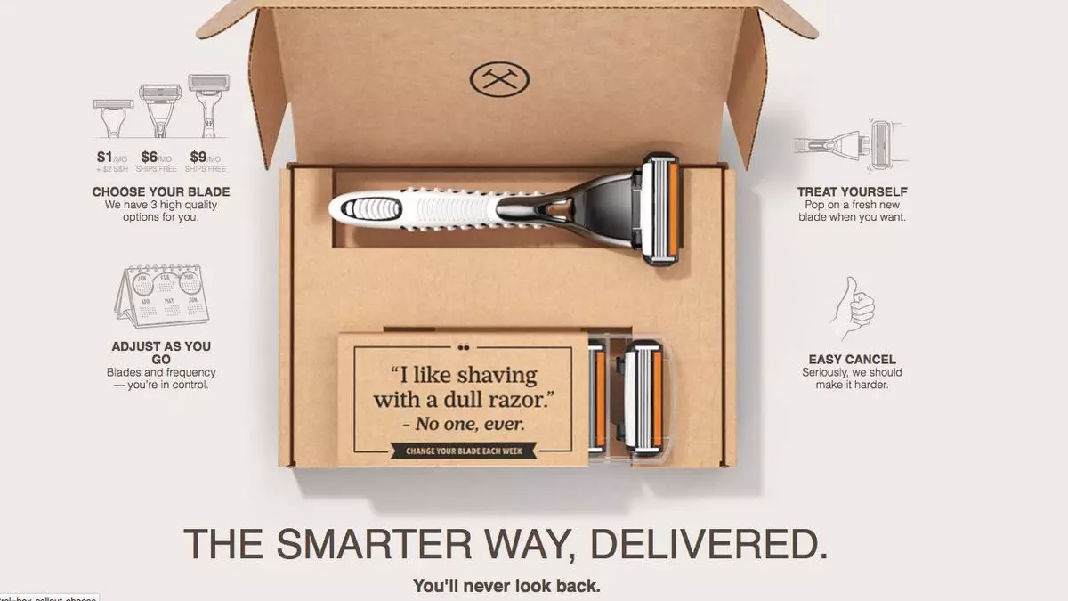 dollar shave club subscription box