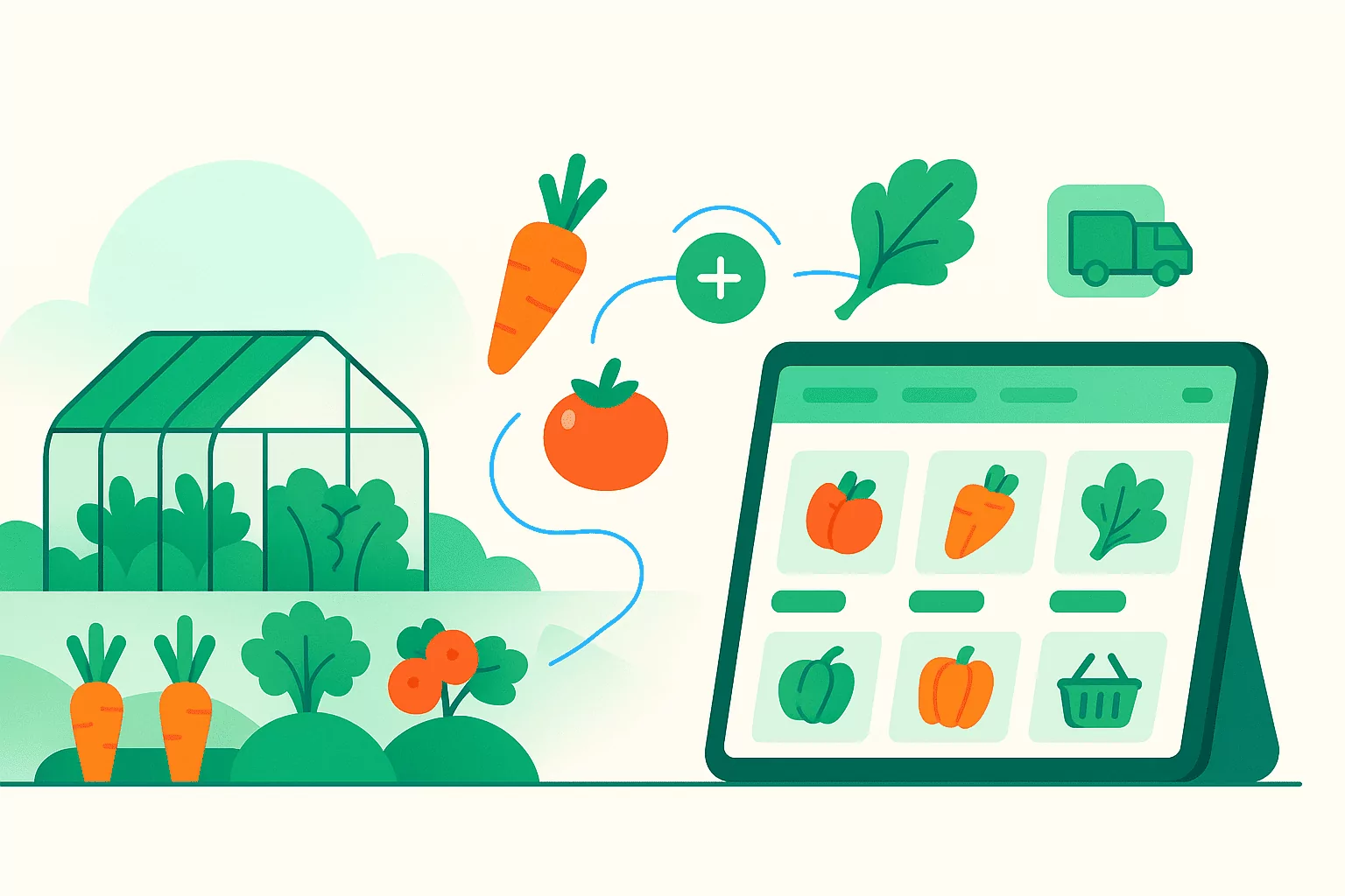 Start a vegetable business online